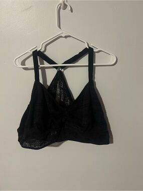 Maurices Black Lace Bralette with Racerback Detail